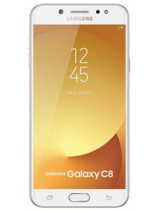 Samsung Galaxy C8 with two touch panels - 32 GB, 3 GB Ram, 4G 4th generation, Golden